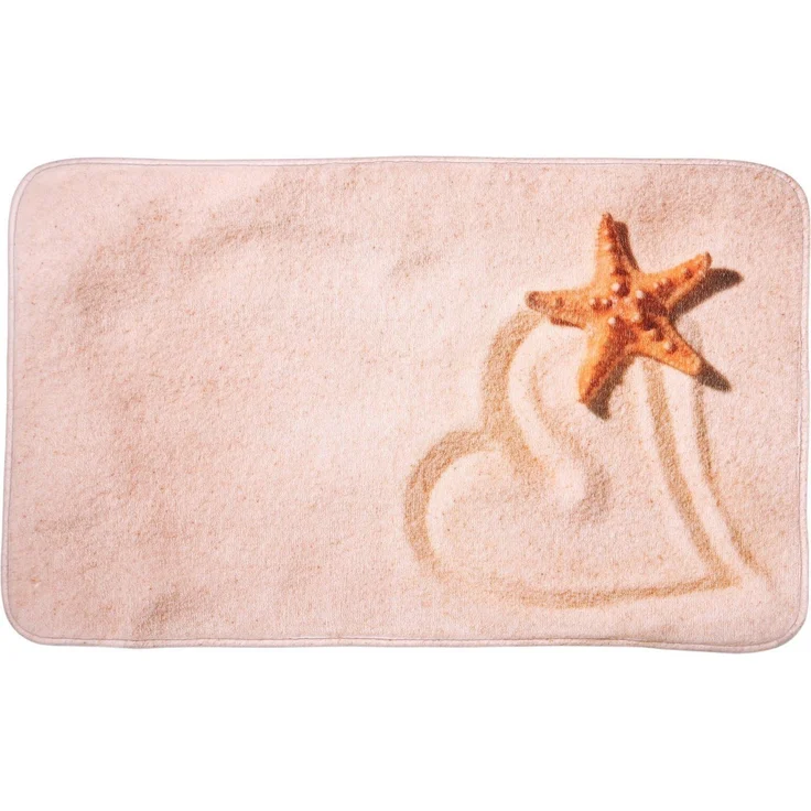 Sanilo Badematte Sandy, 50 x 80 cm, sehr weich, rutschfest, waschbar und schnelltrocknend, 100% Polyester – Bild 1