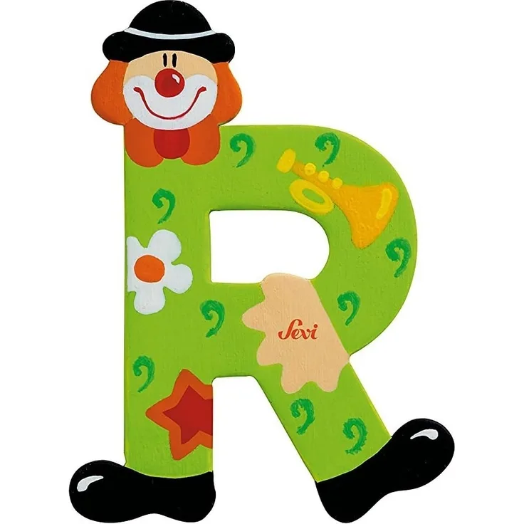 Sevi Wooden letter R Clown (81754)