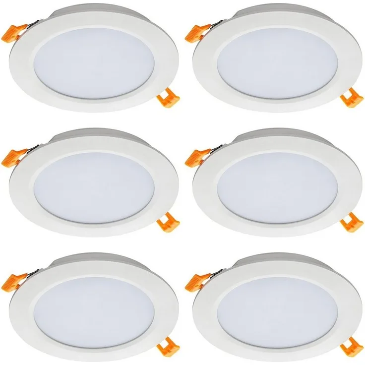 SEBSON LED Einbaustrahler LED Einbaustrahler 230V, 12W 870lm warmweiß, integrierter Treiber