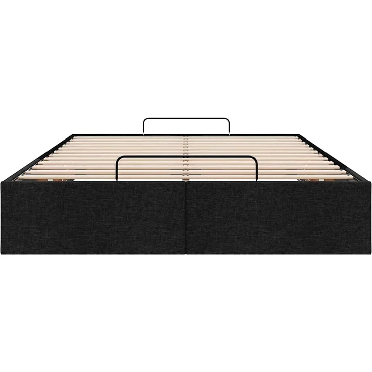 vidaXL Ottoman-Bett ohne Matratze Schwarz 120x200 cm Stoff 3310870 – Bild 4