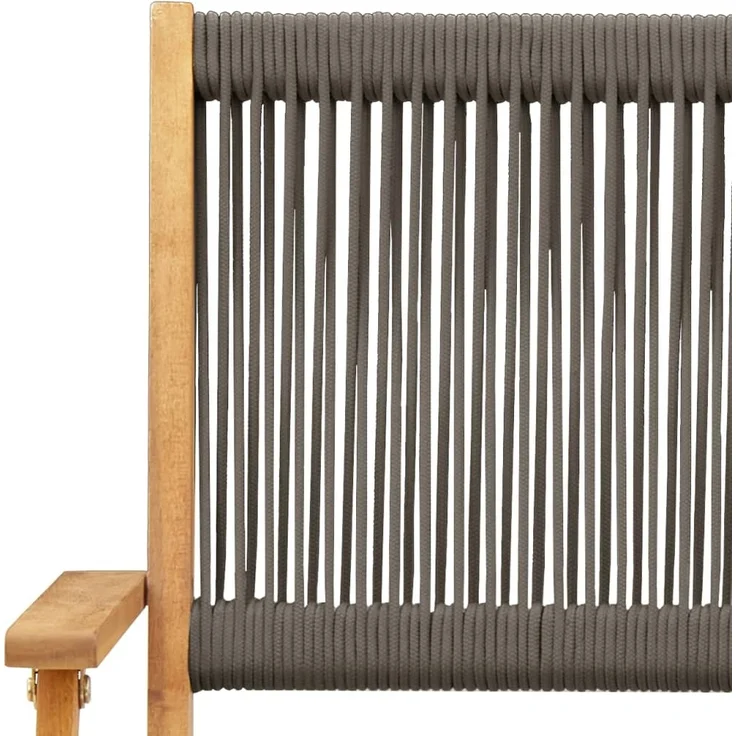 vidaXL Gartenstühle 4 Stk. Klappbar Grau Massivholz Akazie 3214568 – Bild 8
