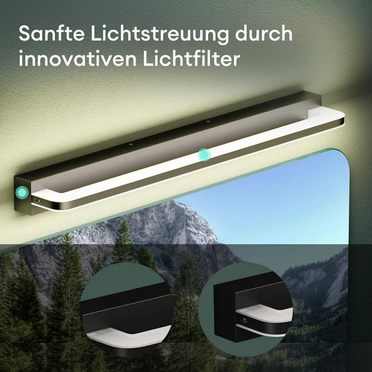 Mai & Mai LED Spiegelleuchte Badlampe 4000K Badezimmer Lampe Wandleuchte 9W SparkLuxe – Bild 2