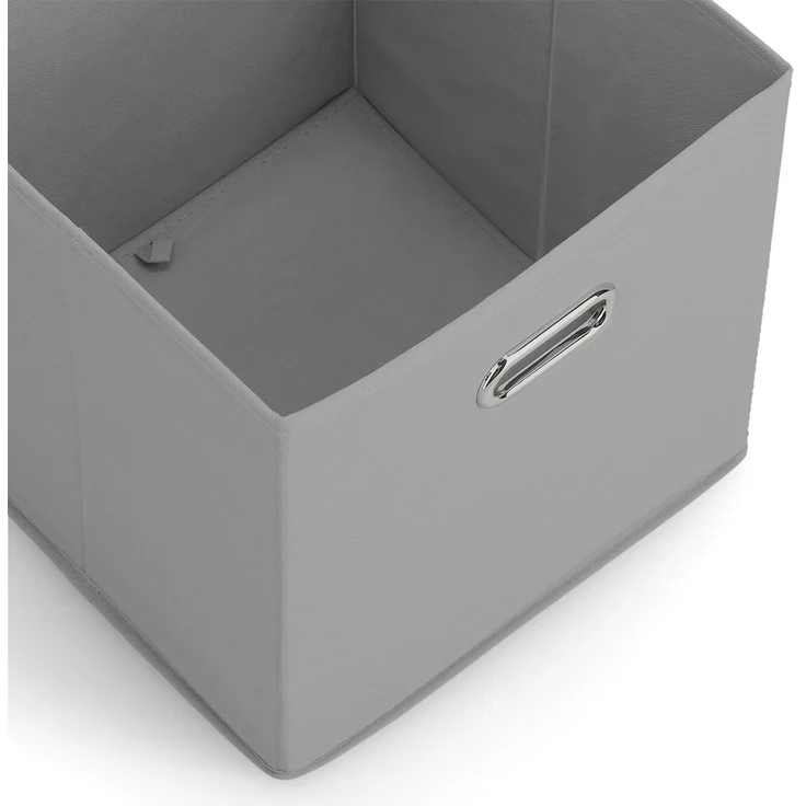 Aufbewahrungsbox mit Griff, Vlies - Grau – Bild 2