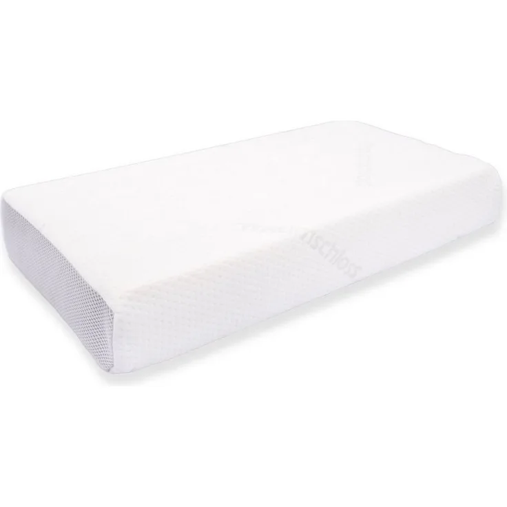 Traumschloss Nackenstützkissen Premium Plus, Füllung: Viscoschaumkern, Bezug: 100% Polyester, Rückenschläfer, Seitenschläfer, Bauchschläfer, supersoft Ohrenweichzone mit aufwendigem 3D Würfelschnitt (RG50)