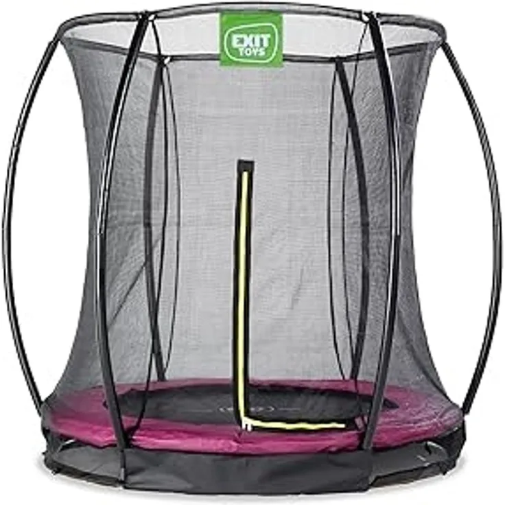 EXIT Trampolin Silhouette Ground 183 cm pink + Netz