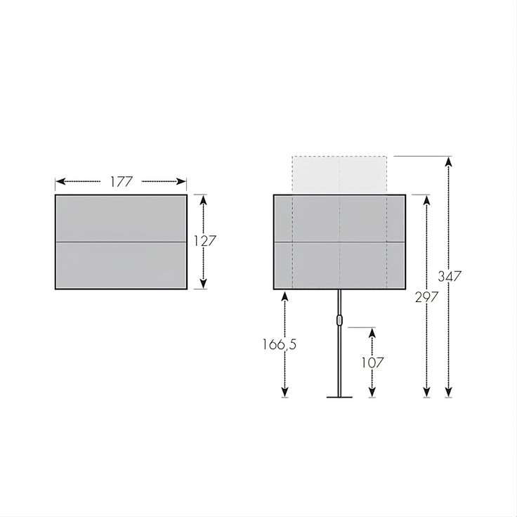 Doppler Balkonblende "Active 180 x 130", anthrazit, 180 x 130 cm – Bild 3