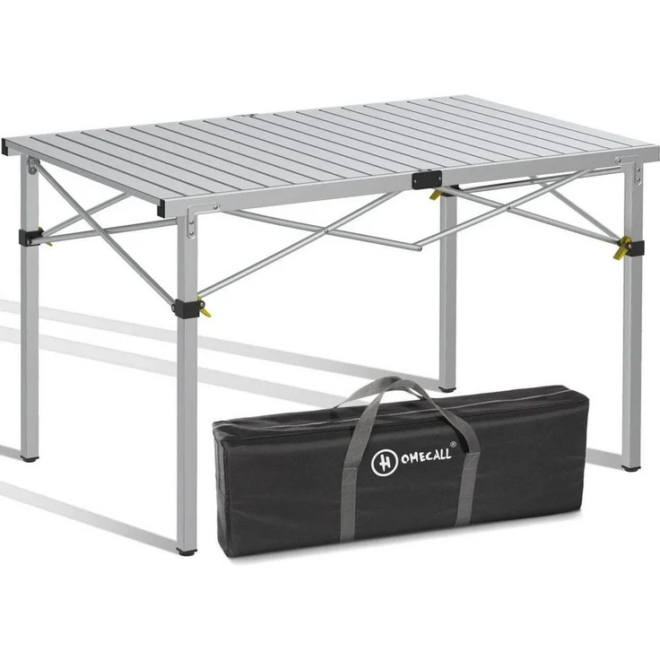 HOMECALL Klapptisch Campingtisch Klappbar Balkontisch Gartentisch Tragbar Outdoor Tisch, Robust, stabil, für 4-6 Personen – Bild 1