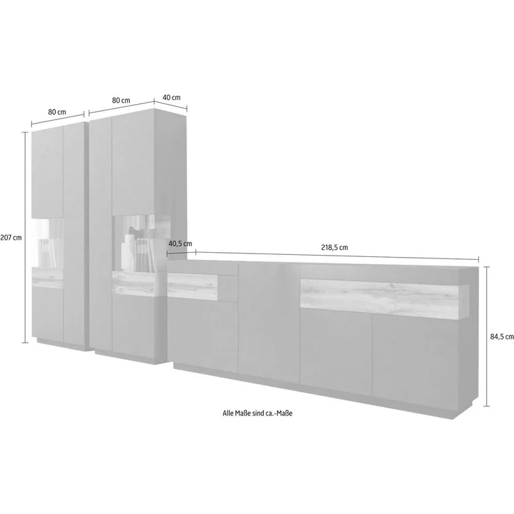 INOSIGN Wohnwand SILKE, (Set, 3-St) – Bild 4