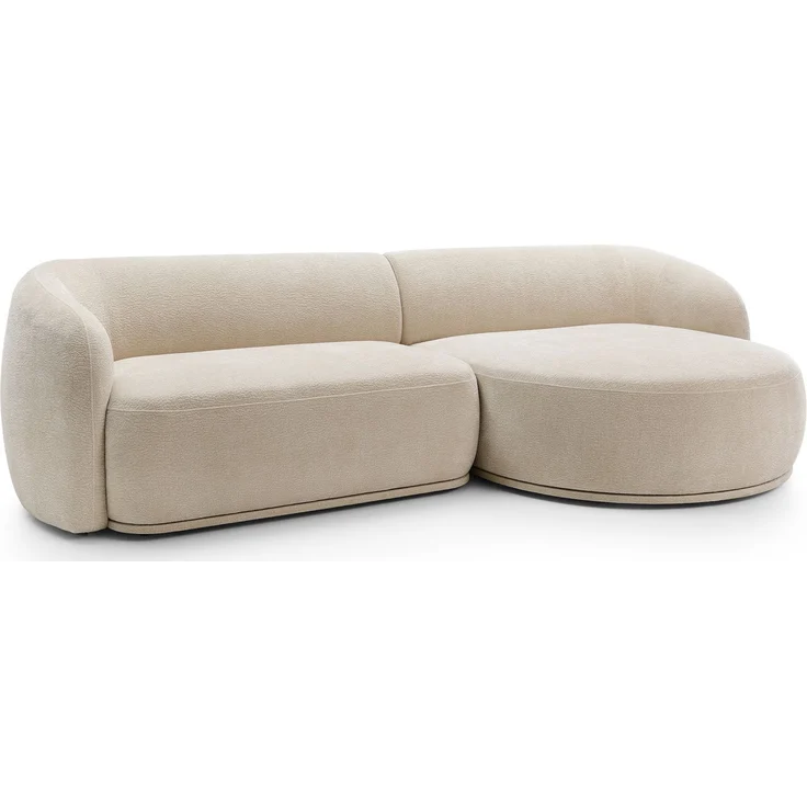 Selsey 'Bommo' Ecksofa rechts L-Form, Chenille Beige, 288 cm – Bild 1