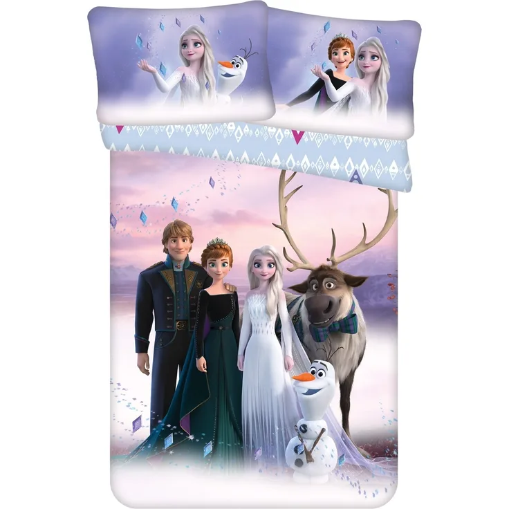 Disney Frozen 2 Anna Elsa Olaf Baby Bettwäsche 40x60 cm + 100x135 cm