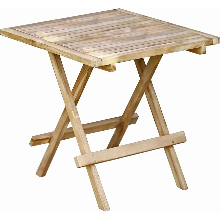 Beistelltisch Klapptisch SIMUK Teakholz quadratisch von GardenPleasure