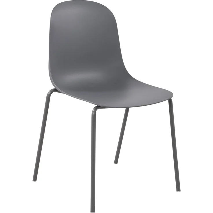 Gartenmöbel-Set ELLA mit 2 Stühlen - 162 x 60 x 85 cm, Kunststoff, Dunkelgrau | Balkonset Gartenset Tisch mit Stühlen Bistroset Outdoor – Bild 6