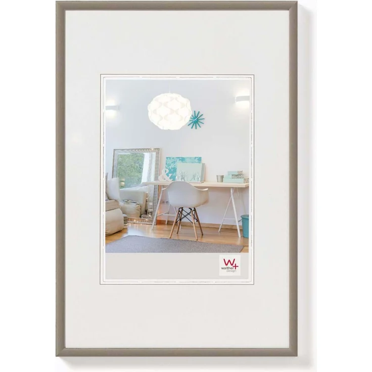 walther design Bilderrahmen stahl 59,4 x 84 cm (DIN A1)New Lifestyle Kunststoffrahmen KV684D