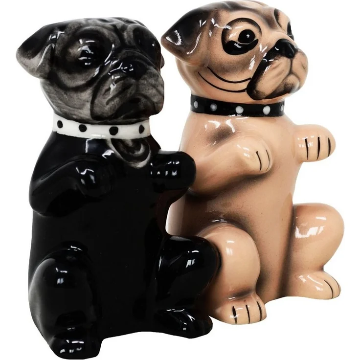 MystiCalls Salz- / Pfefferstreuer Salz- und Pfefferstreuer Mops - Pugs Hund Tier Gewürzstreuer, (2-tlg), Mit Magneten verbunden – Bild 4