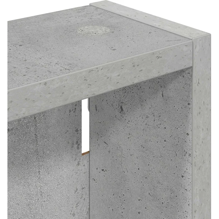 vidaXL Badezimmer-Wandschrank mit Regal Betongrau 30 x 10 x 60,5 cm 889322 – Bild 7
