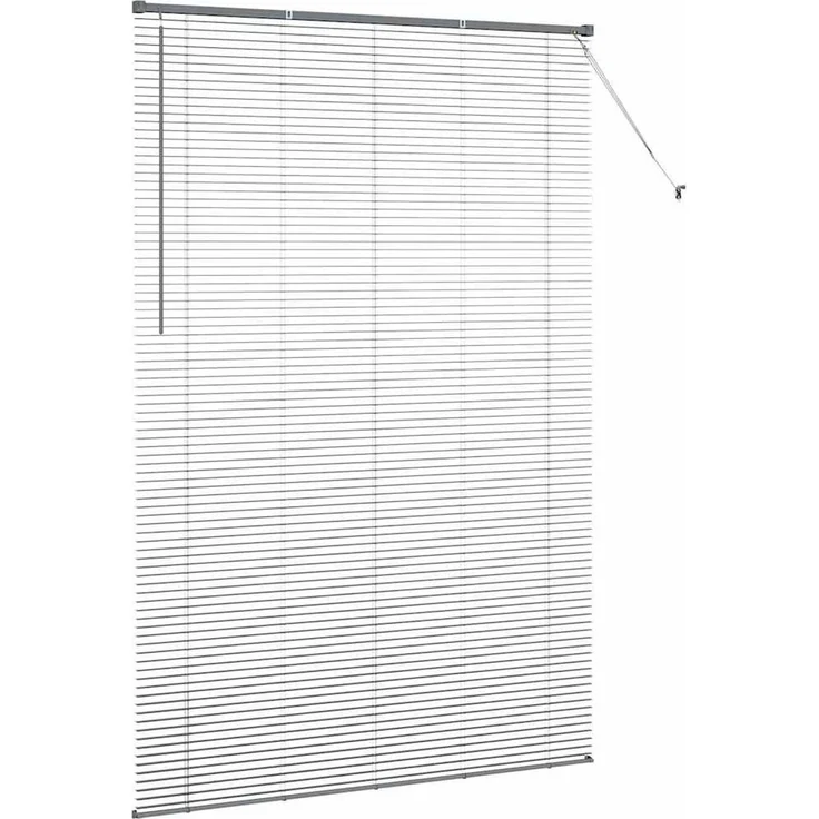 vidaXL Venezianische Jalousie Dunkelgrau 220x150cm 25 mm Aluminium 42006107 – Bild 6
