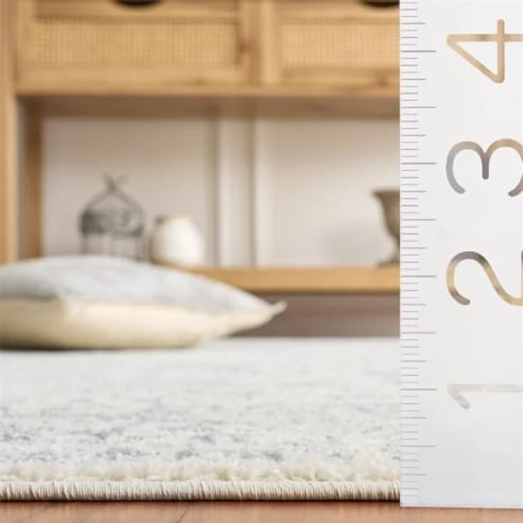 Safavieh Akzent-Teppich 76x122 cm - Adirondack Collection - Transitional Design, Elfenbein & Schiefer, Pflegeleichte Synthetikmischung, Ideal für Wohnzimmer, Schlafzimmer, Büro – Bild 11