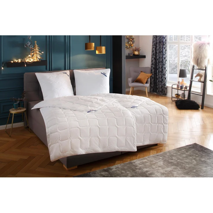Microfaserbettdecke, 2 für 1, Bettdecken für Sommer und Winter, inkl. 1 Gratis-Leichtdecke, Beco, Füllung: Polyester, Bezug: Polyester, Bettdecke 155x220 cm – Bild 5
