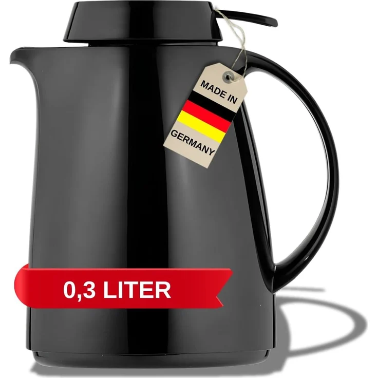 Helios Isolierkanne Servitherm, 0.3 l, mit praktischer Einhandbedienung – Bild 1