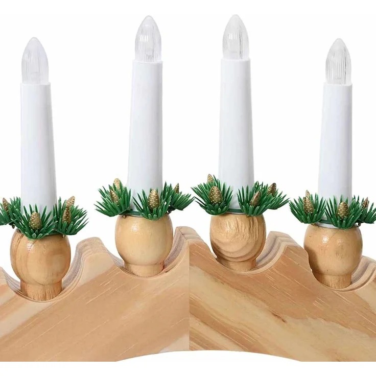vidaXL Weihnachtskerzenbogen mit 10 LED Kerzen LEDs Warmes Weiß 42019707 – Bild 9