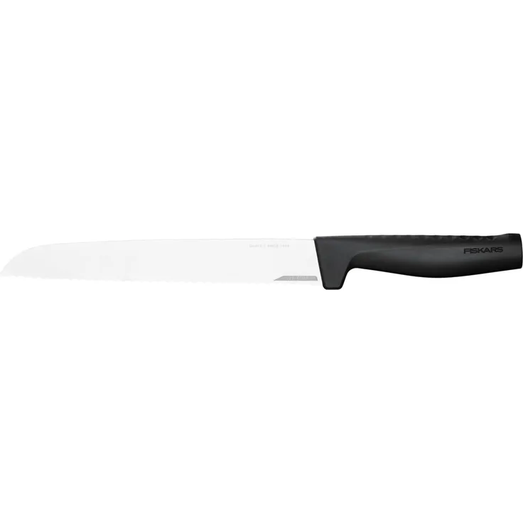 Fiskars Hard Edge Brotmesser, Brot Messer, Küchenmesser, Wellenschliff, Stahl, Klingenlänge 21. 8 cm, 1054945