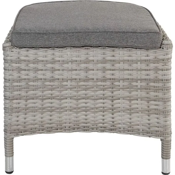 LC Garden Gartenlounge-Hocker Hocker Fußbank Roma Dining natur