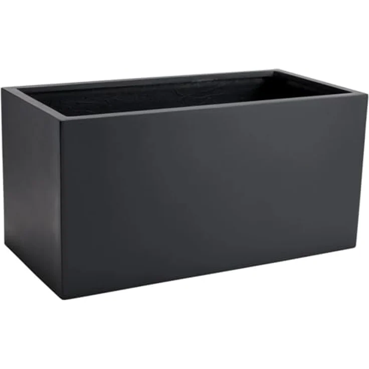 VIVANNO Pflanzkübel Fiberglas MAXI Kasten - Anthrazit Matt (1 St), 60x30x30 cm – Bild 2