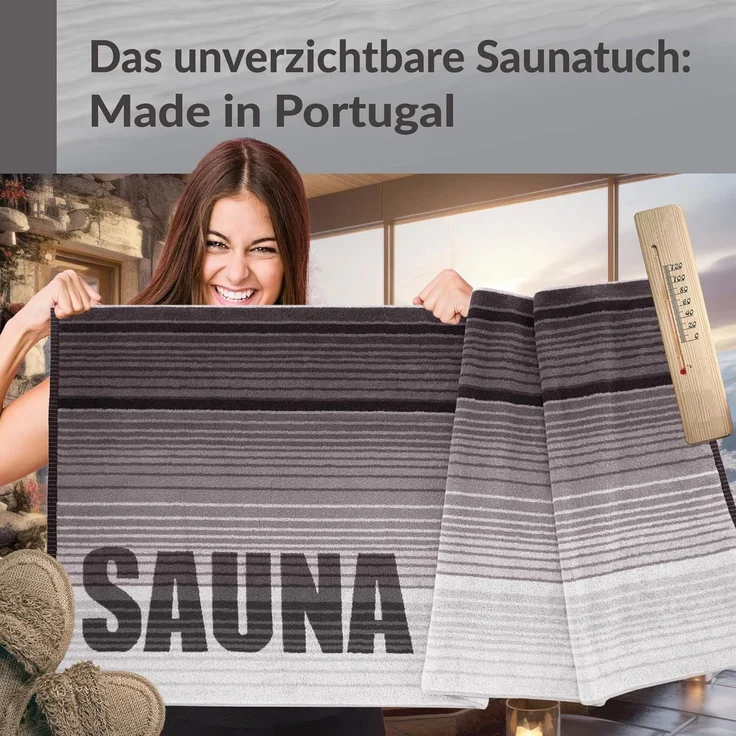 Lashuma Saunatuch XXl Handtuch Oslo, Frottee (1-St), großes Liegtuch Saunahandtuch für Damen und Herren 85x200 cm – Bild 8