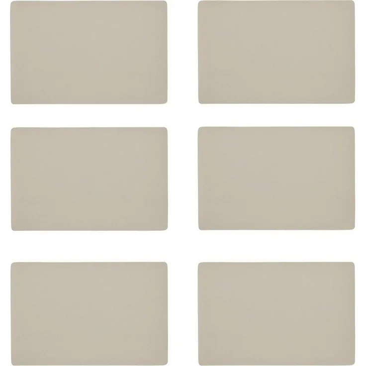 Zeller Present Platzset, (Set, 6-St), Kunstleder, metallic, 30x45 cm