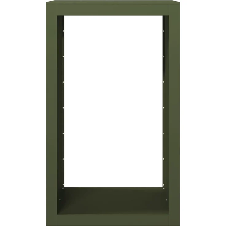 vidaXL Brennholzregal Grün 60x40x100 cm Stahl 850992 – Bild 3
