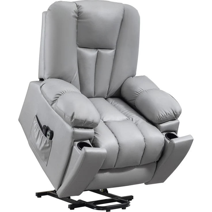 Fernsehsessel mit Aufstehhilfe und Massagefunktion, 94x96x106 cm, Dunkelgrau – Bild 5