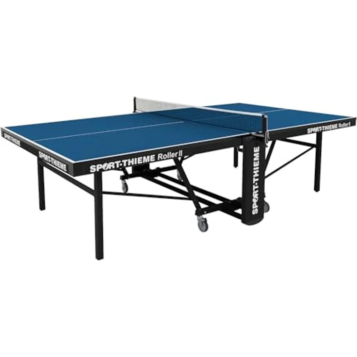 Sport-Thieme Tischtennistisch Roller II, höhenverstellbar mit 25 mm Feinspanplatte, blau, Indoor-Wettkampf geeignet – Bild 4