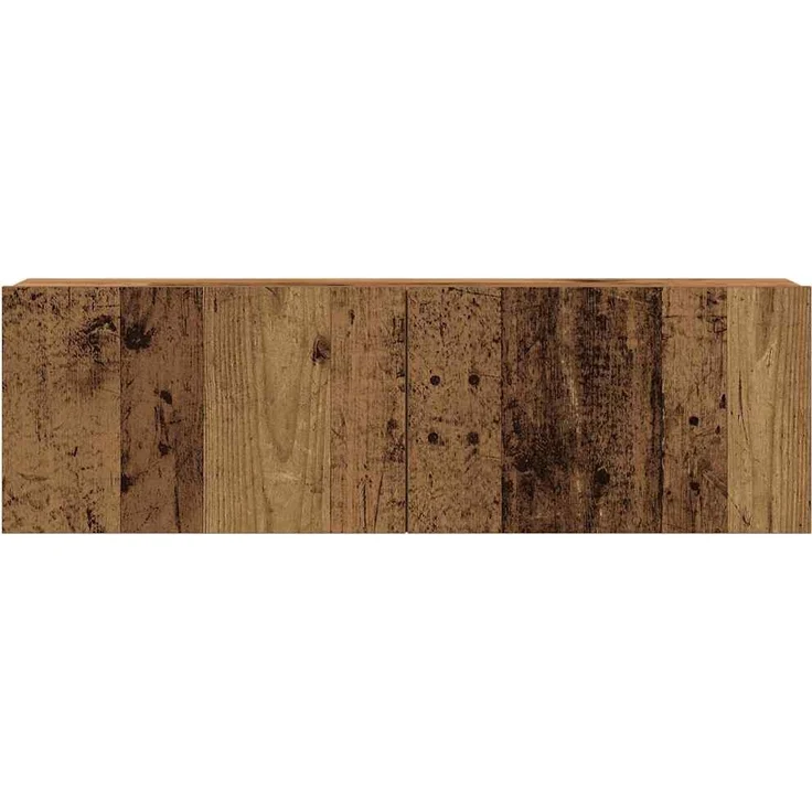 vidaXL 8-tlg. TV-Schrank-Set Wandmontage Altholz-Optik Holzwerkstoff 3328955 – Bild 6