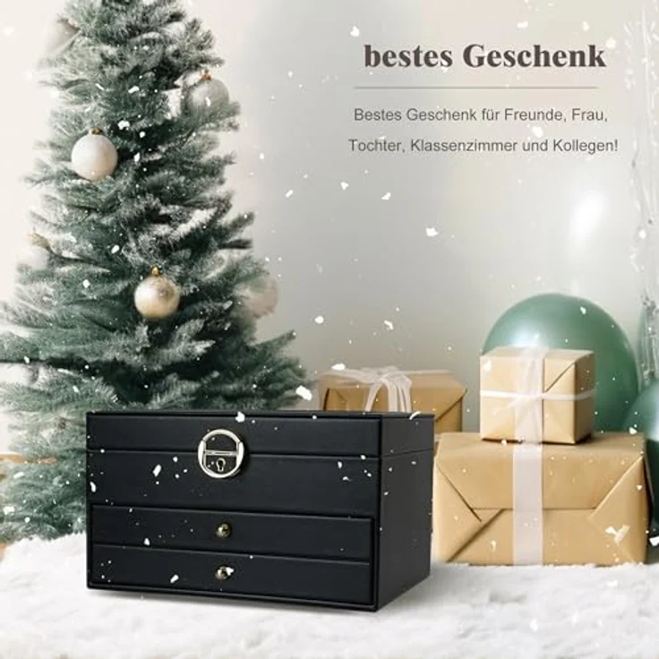 AdelDream Schmuckkasten AdelDream Schmuckkasten dreistöckige Schmuckbox – Bild 6