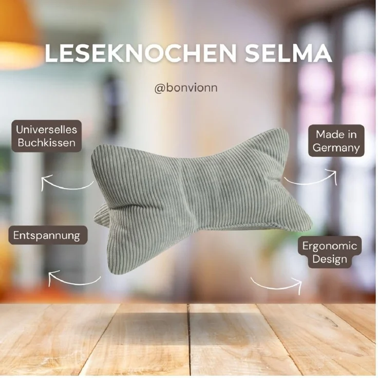 BONVIONN Leseknochen SELMA - ca. 42 x 22 cm - 2er Set mint – Bild 4