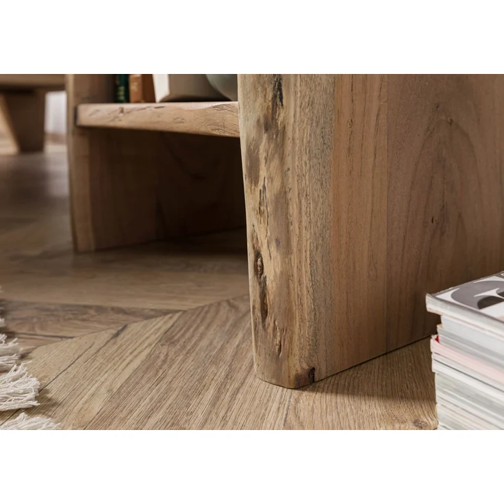 Nachttisch Akazie 45x40x45 natur lackiert PURE ACACIA #310 – Bild 5