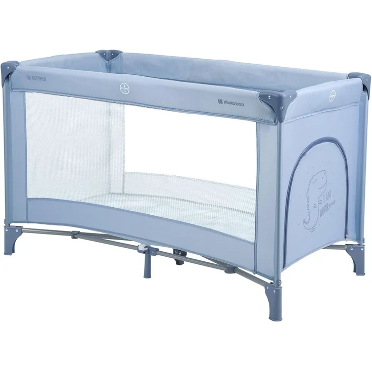 Kikkaboo Reisebett so gifted eine Ebene, weiche Matratzenauflage, Seiteneingang blau p – Bild 2