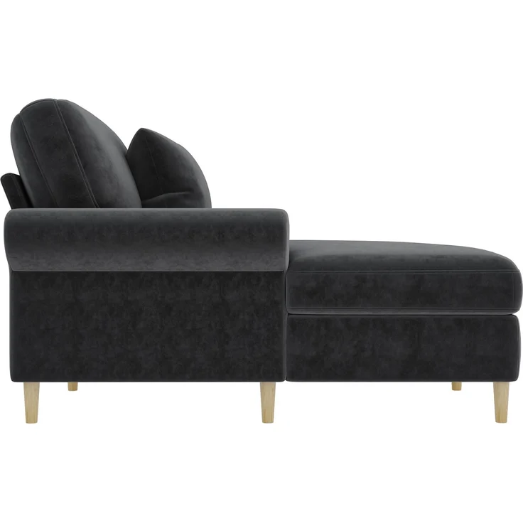 Gepolsterter Relaxsessel, klappbarer Schlafsessel aus hochwertigem Samt, XXL Einzelsessel für Wohn- und Schlafzimmer, Grau, Maße B133 × T87 × H90 cm – Bild 8