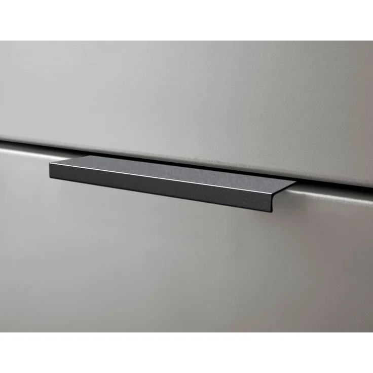 Hochschrank >Denver< 2 Türen, 1 Schublade, grau / evoke eiche Dekor - 38x195x32cm (BxHxT) – Bild 5