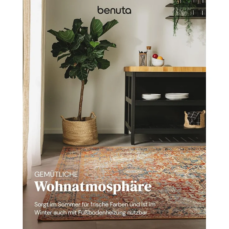 benuta Outdoorteppich Artis, rechteckig, Höhe: 5 mm, In- & Outdoorteppich, Pflegeleicht für Garten, Terrasse, Balkon, Küche – Bild 4