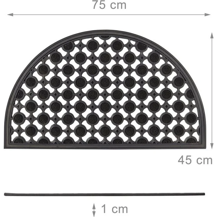 Fußabtreter Gummi halbrund 10020192 – Bild 3