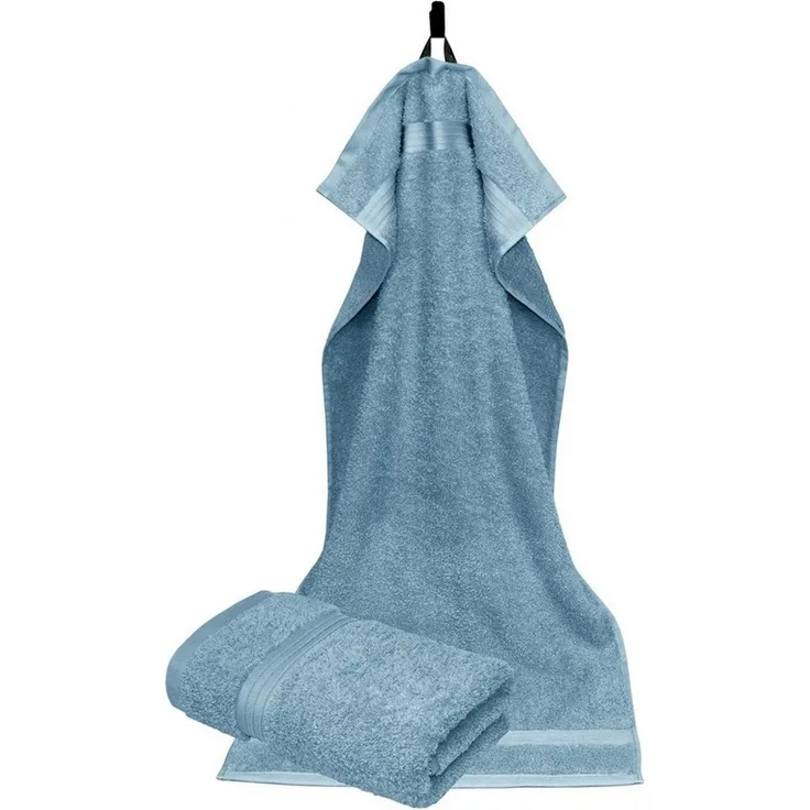 Lashuma Handtücher Linz, Frottee (2-St), Saugstarkes Handtuchset Blau 50x100 cm