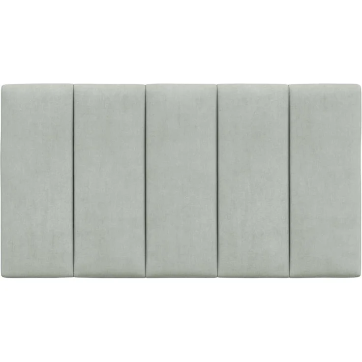 vidaXL Kopfteil-Kissen "Hanko" Hellgrau 90 cm Samt Grau – Bild 5