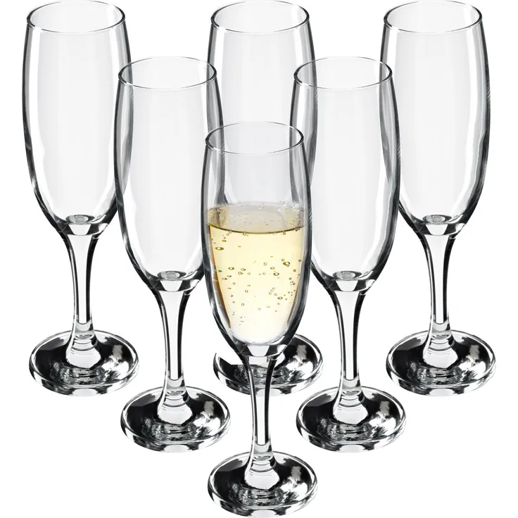 KADAX Champagnergläser 220 ml, 6er-Set