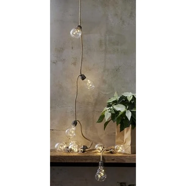 Best Season LED-Lichterkette 'Jutta', 10-TLG, Juteseil – Bild 3