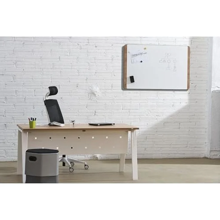 Rocada Schreibtisch Blanca BxTxH 160 x 80 x 73 cm Gestell grau Platte Melam – Bild 5