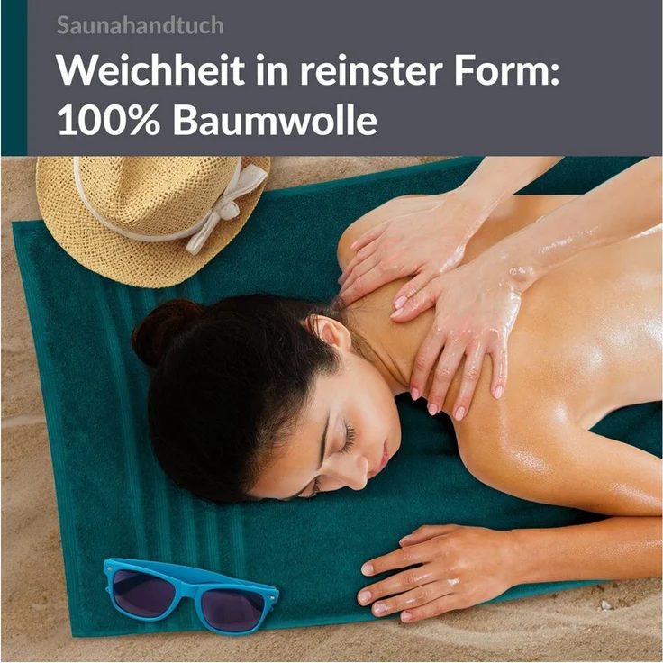 Lashuma Saunatuch XXL Handtuch London, Frottee (1-St), großes Badetuch Damen & Badehandtuch Herren 80x200 - Saunahandtuch – Bild 4