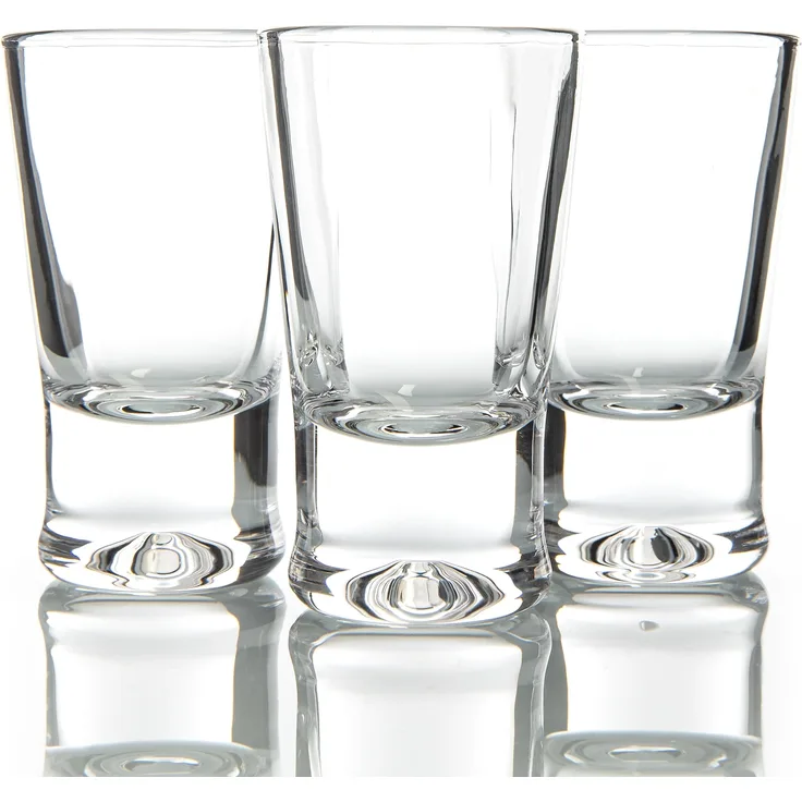 BigDean 6er Set Schnapsgläser 2cl - robuste + hochwertige Shotgläser aus Glas - spülmaschinenfest lebensmittelecht - standfest gegen Umkippen