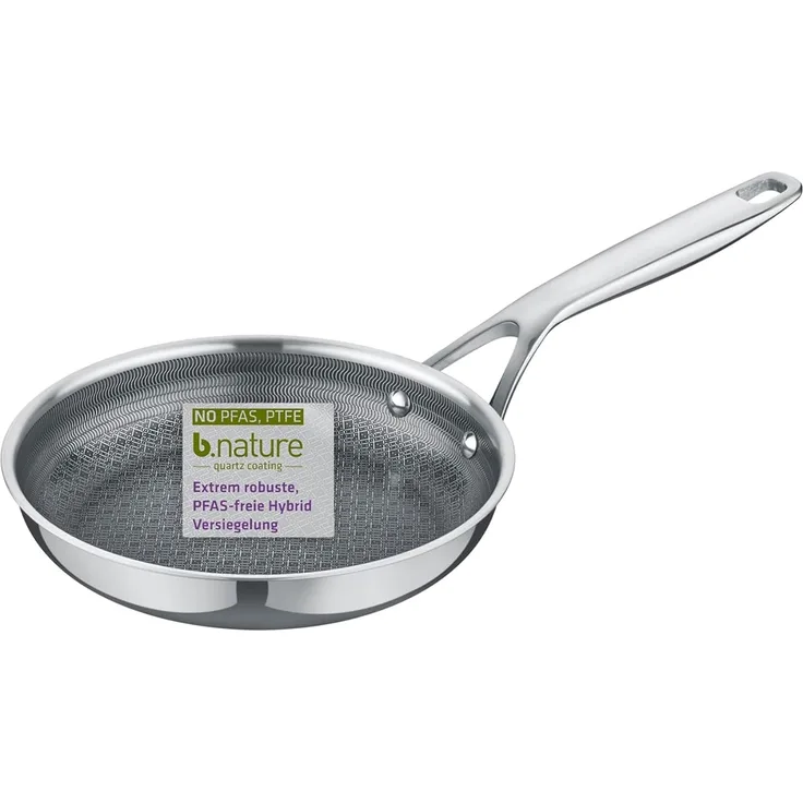 Berndes Bratpfanne 20cm, poliert, induktionsgeeignet - HybridX, 3-Schicht-Material