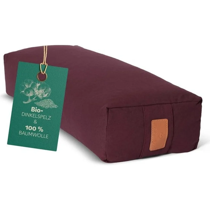#DoYourYoga Yogakissen Yoga Bolster Paravati, gefüllt mit Bio-Buchweizenschalen,Yogakissen 67x22x13cm – Bild 4